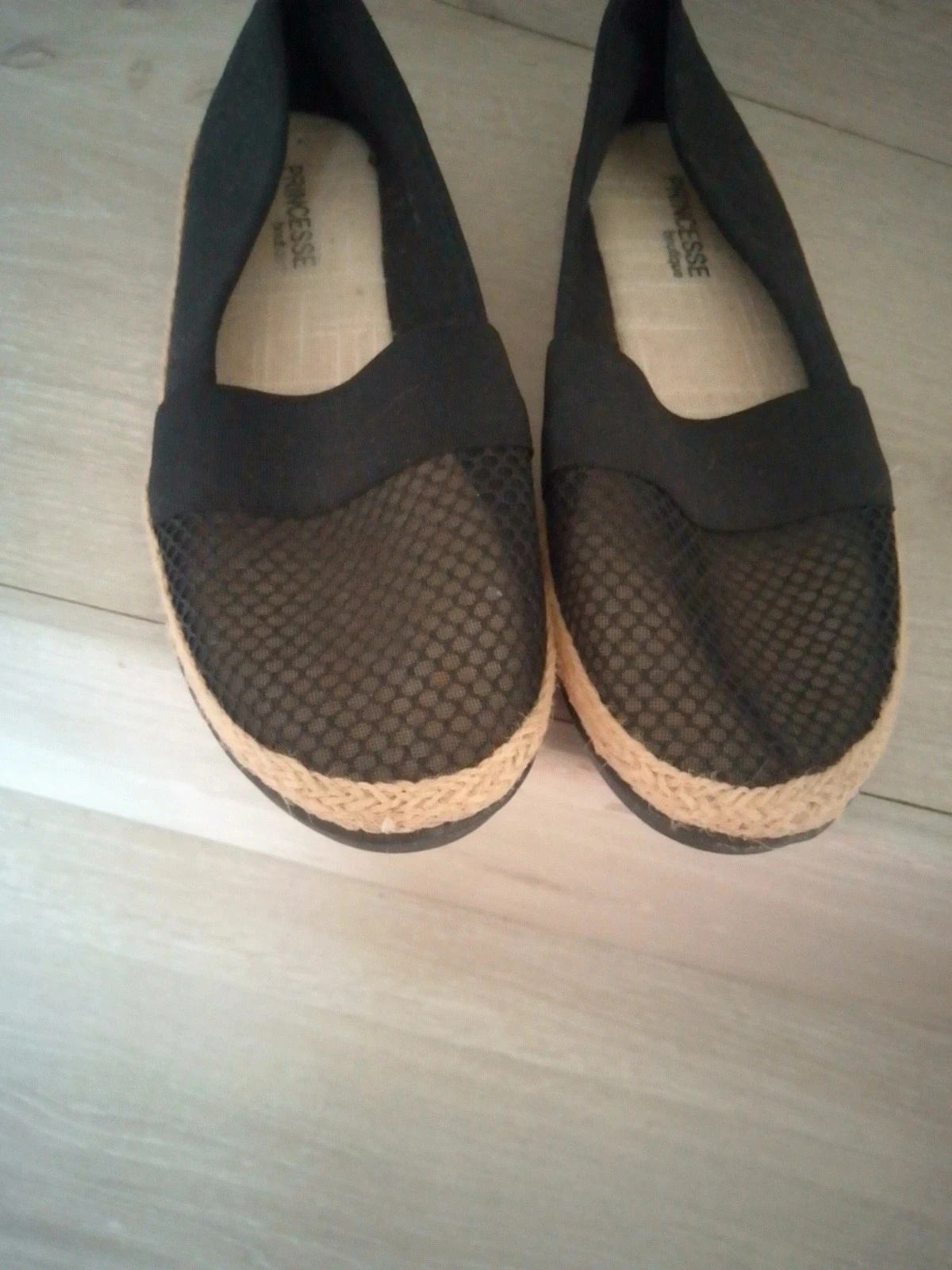 Ballerines espadrilles taille 38 noires